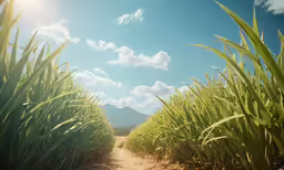 an image of a dirt trail surrounded by greenery