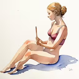 this is an image of a girl using a phone