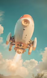 an old airplane flying through the sky
