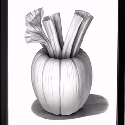 an onion shaped vase is seen in this illustration