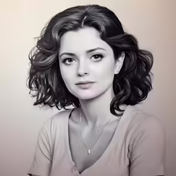 an artistic photograph of a woman in a grey shirt