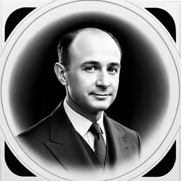 an old photograph of a man in a suit