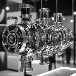 the engine in front of several different type of machines