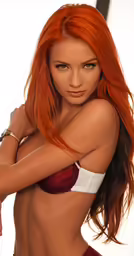 an attractive young lady with very long hair