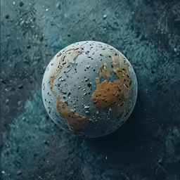 a bath ball with some water on it