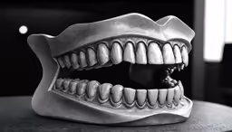an image of an artificial model of a human mouth