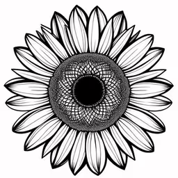 /tmp/FOOZePJRI.jpg = the sunflower flower in black and white
,/tmp/FOOZePJRI.jpg = an abstract drawing of a sunflower in black and white
,/tmp/FOOZePJRI.jpg = a sunflower that is in black and white
,/tmp/FOOZePJRI.jpg = a drawing of a large sunflower
,/tmp/FOOZePJRI.jpg = an abstract sunflower drawing with black and white
,/tmp/FOOZePJRI.jpg = a sunflower with its large petals showing
,/tmp/FOOZePJRI.jpg = a sunflower with a round black center on a white background

