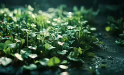 green plants and grass are on the ground