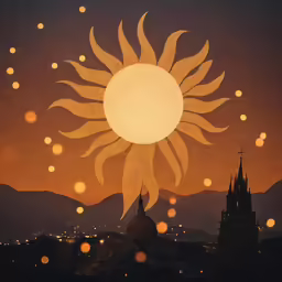 a photo taken with focus on the sun