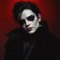 an image of a woman with makeup on her face