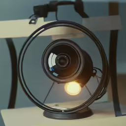 an image of a computer desk fan sitting on a table