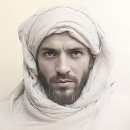 an image of a man in white