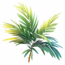 a plant with green leaves and green stems