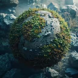 this is the image of a moss ball