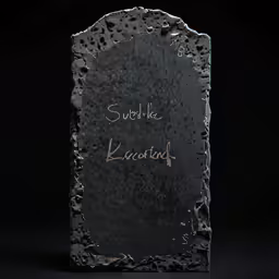 some sort of rock that says, sorry you lucky everything