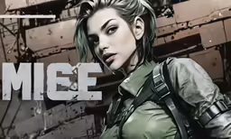 a girl is shown in front of an image