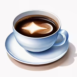 a close up of a coffee cup and saucer