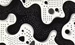 a paper cut of a black and white pattern