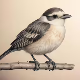 a bird sitting on top of a metal branch
