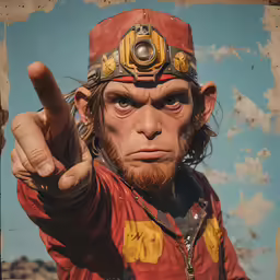 this is a strange man in an old time costume