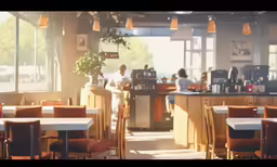 a room filled with people standing around and sitting