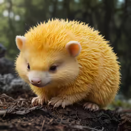 a very cute looking little animal on some dirt