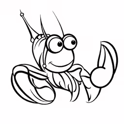 cartoon insect with sunglasses and a hat, with long tail and wings