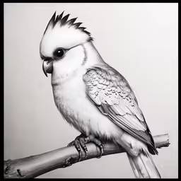 a very cute looking bird with a big beak