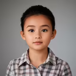 a young girl is posing for a picture