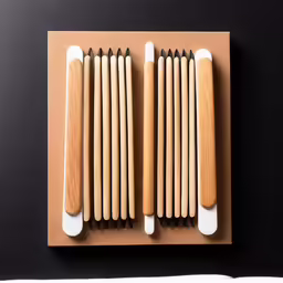 the wooden and metal items are used to make matches