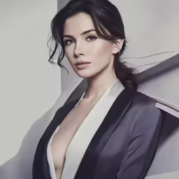 a very pretty woman with big breast and no top on