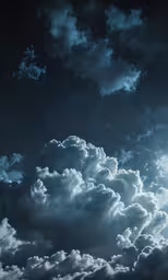 a sky with many different clouds on it