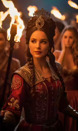 the great war - character elizabeth baker from hbo shows her beauty and music as she stands in