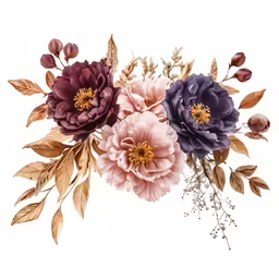 a bunch of flowers sitting on top of each other