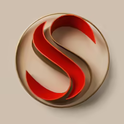 a round object made with different shapes and sizes
