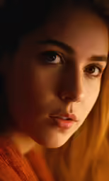 a woman with long blonde hair and bright eyeliner