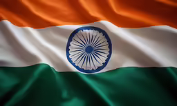 a close up image of the indian flag