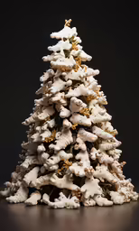 a small christmas tree with bears on it