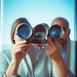 a man holding up his camera in front of him