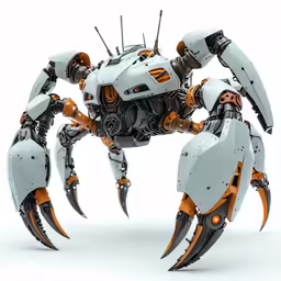 a computer generated humanoid like creature with four legs and claws