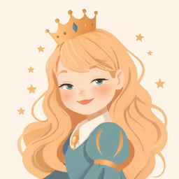 a cartoon character wearing a tia and blue dress