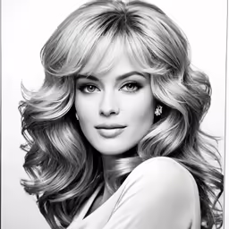 a woman is posing for a picture in a black and white photo