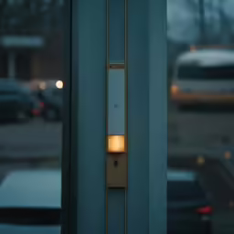 the lights in the door have been dim