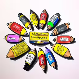 a colorful group of pencils surrounded by a small circle of one,many different colors are lined up in a circle,there are many different colored pencils arranged in a circle,pencils surround the word s e t o v e,an image of a colored pencil circle