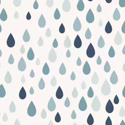 several rain drops that are falling down