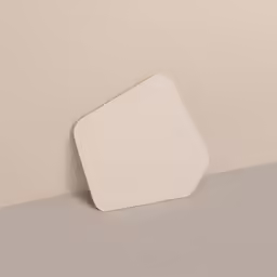 a square object is placed in the corner