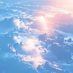 this is the sky in front of some mountains
