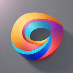 four circles that are colored like different colors,multi - colored paper floating on top of each other