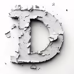 a wall with the letter d in it