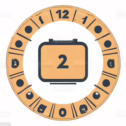 a brown and black clock showing the time to 2 minutes